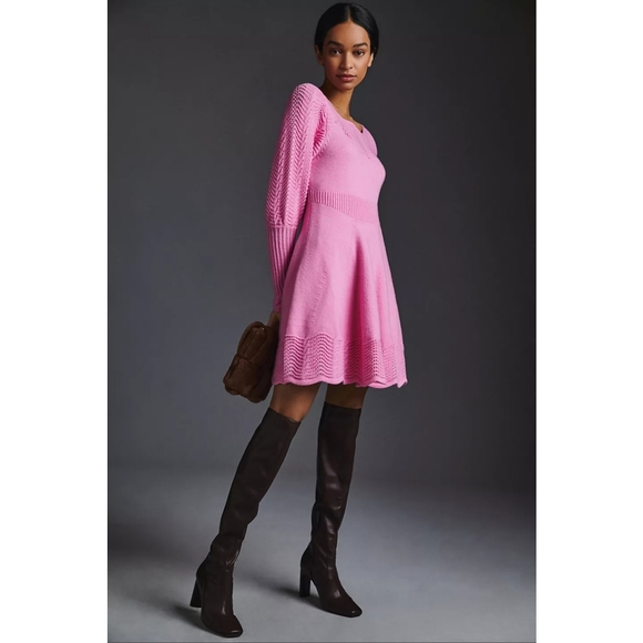 Anthropologie Dresses & Skirts - 63. Anthropologie Pointelle Sweater Dress